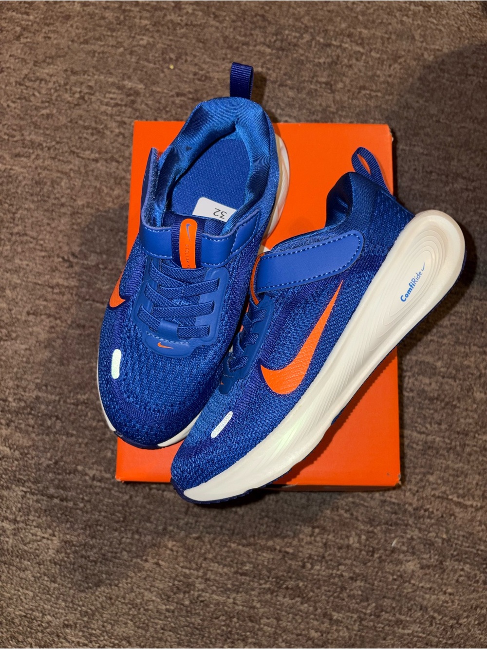 Nike Stellar Ride Blue and orange shoes